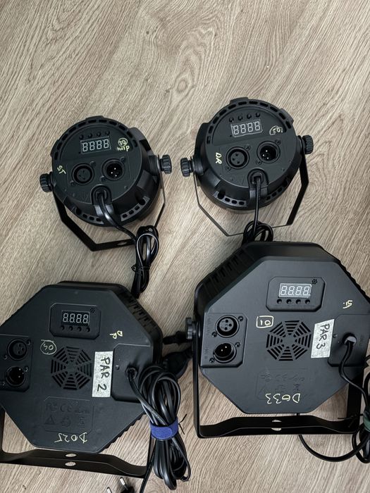 Set 4 lumini wash cu dmx