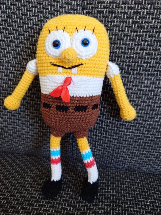 Ръчно плетен спонджбоб