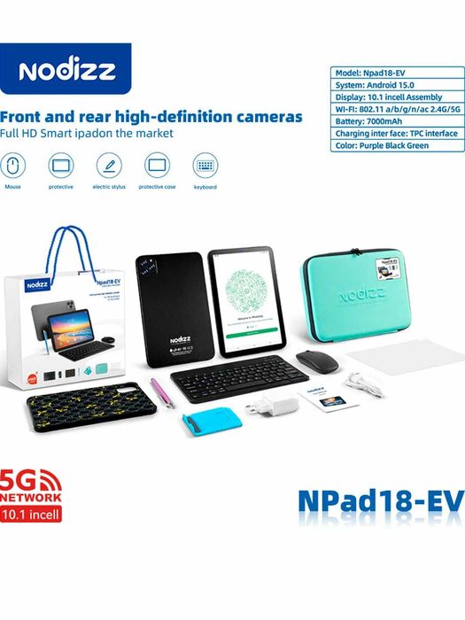 Nodizz NPad 18-EV planshet kompyuteri Korobka-dokument