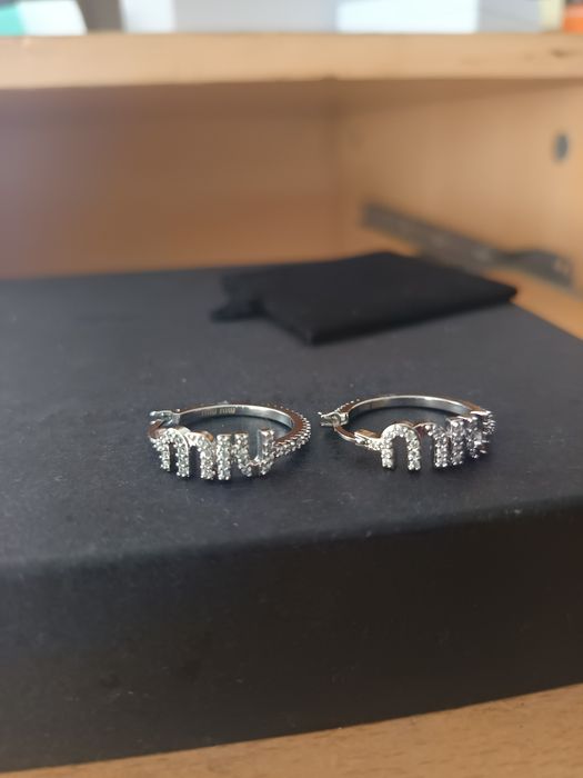 Cercei Miu-miu argint