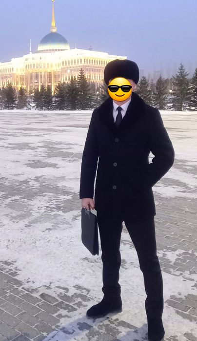 Продам мужкую замшевый дублёнку с норковым воротником