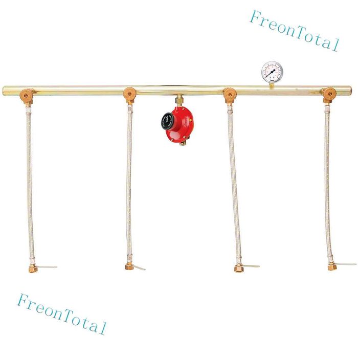 Centralina 4 butelii gpl/propan complet echipata cu regulator de 10kg