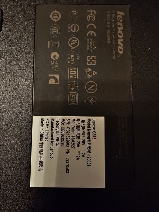 Ноутбук Lenovo G575