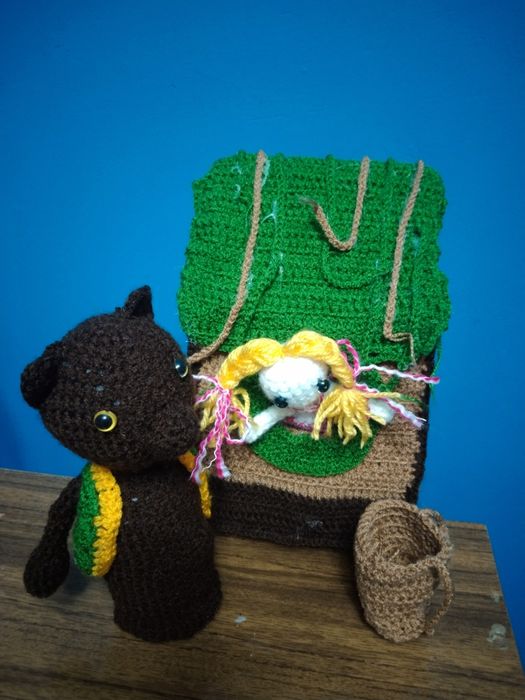 Кукольный театр пальчиковый сказка Маша и медведь