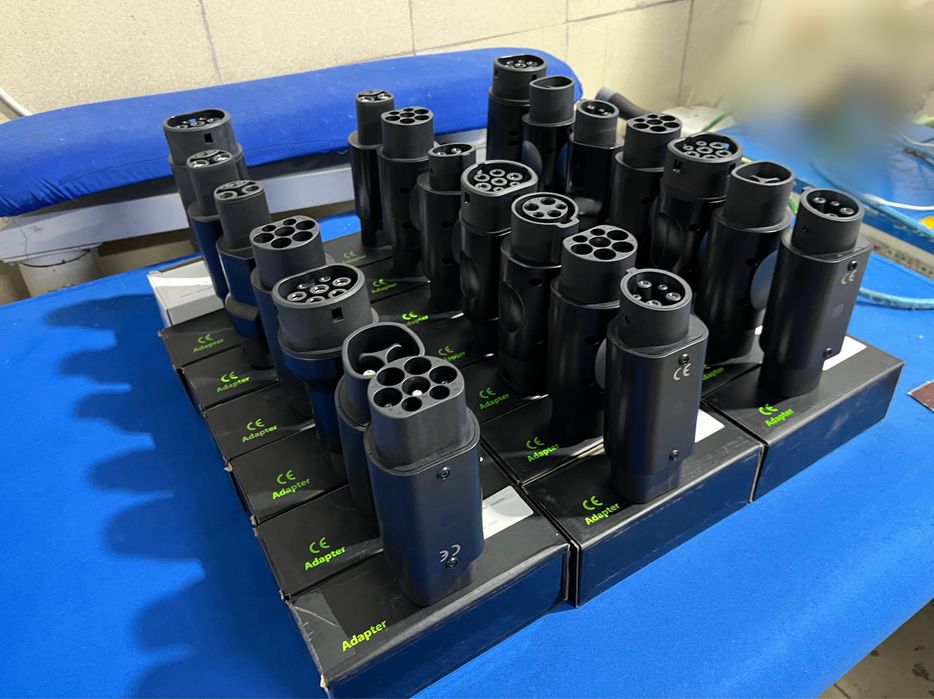 Адаптер перкходник для электромобиля Gbt Type 1 type 2 tesla ccs2 ccs1