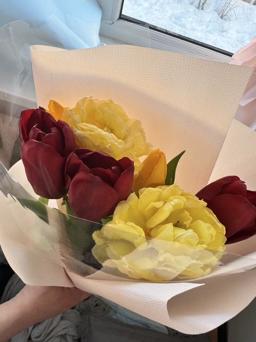 Продам цветы сегодня купленные