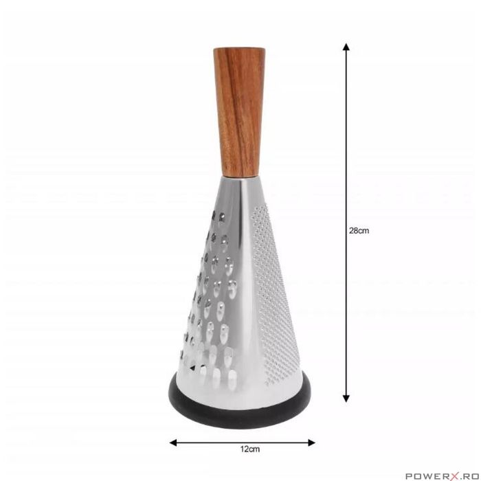 Razatoare universala din otel inoxidabi si lemn de salcam, 12x28 cm