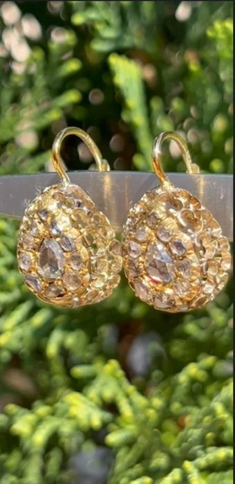 Cercei Aur 18k cu Diamante Naturale