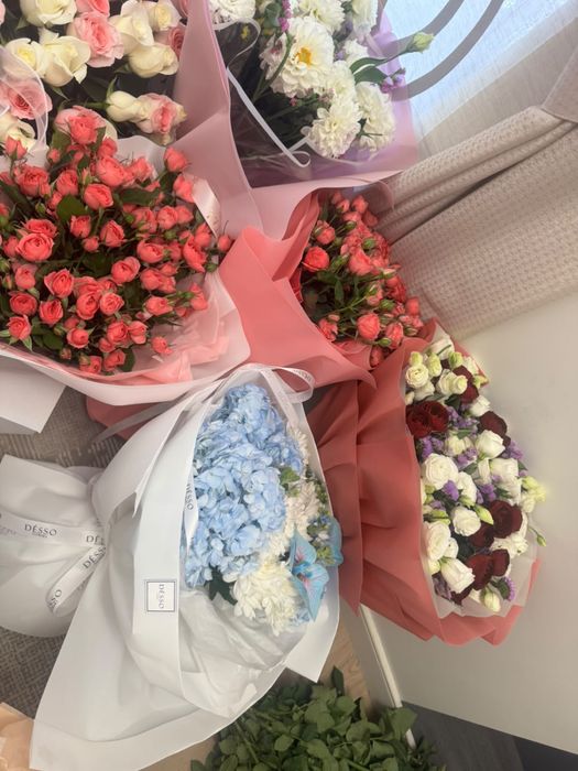 Свежие цветы за пол цены