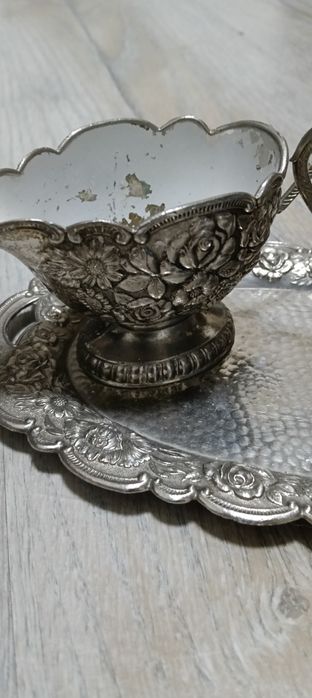 Set cafea argintat vechi