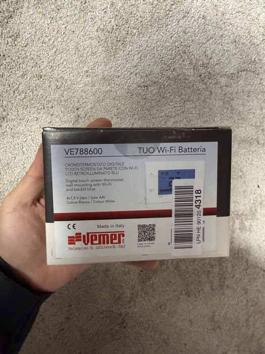 Termostat Wi-Fi Vemer Tuo – smart, programabil,control prin telefon