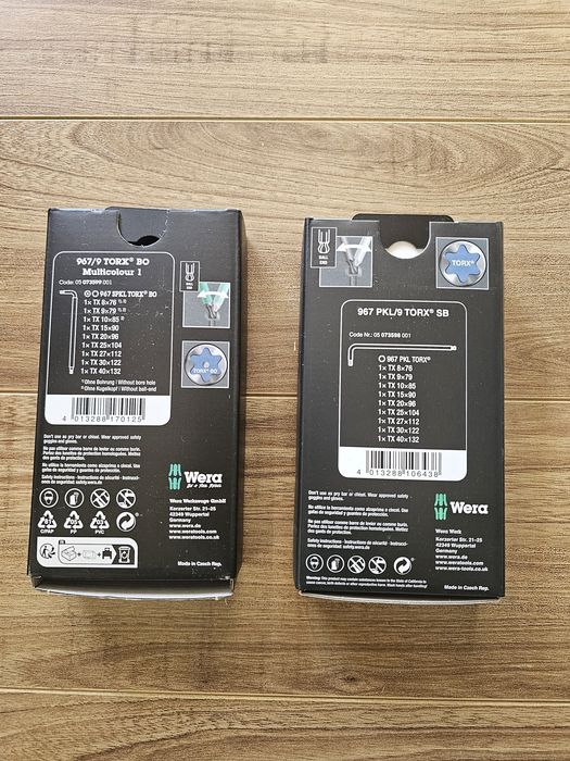 Set 9 chei Torx WERA Multicolor