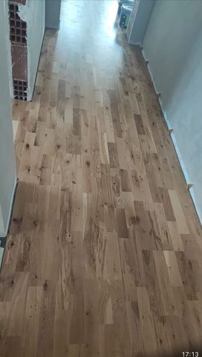 Високоустойчив трислоен паркет Дъб,  произведен в Швеция, 102кв.м.