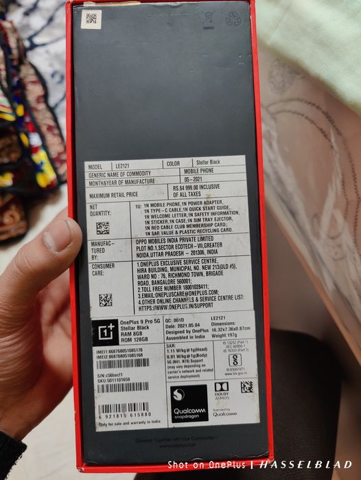 ONE PLUS 9PRO 5G. 8+8 128 GB