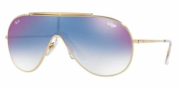 Ochelari de soare RAY-BAN Wings negru sau ble degrade RB3597 002/11