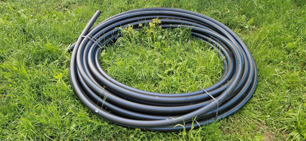 Teava HDPE pt irigatii 100 m,  Fi 63 si banda picurare 3000m