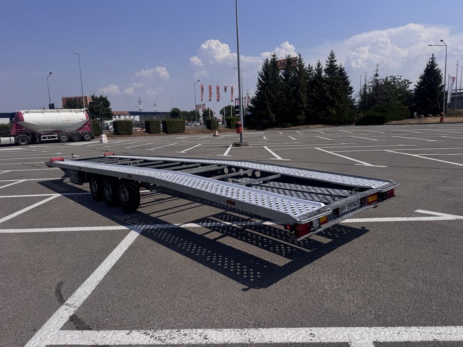 Trailer dublu 9m remorca 3,5t platforma auto