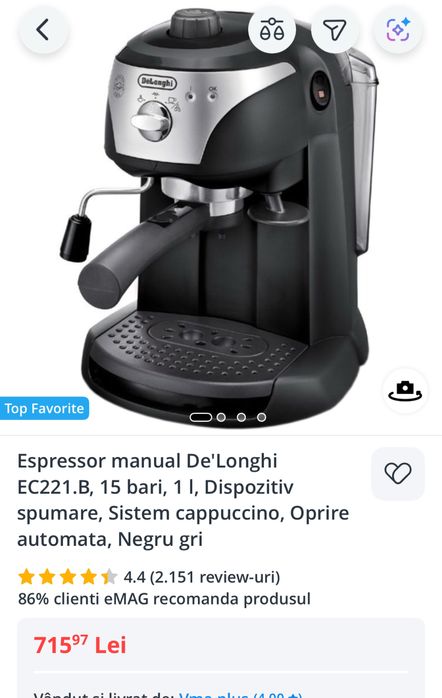 Espressor manual De’Longhi