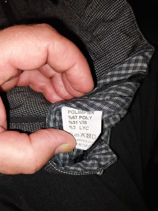 Мъжки панталон Polimpier размер L46 67 %poly,31%viscoza,2%lycra добро