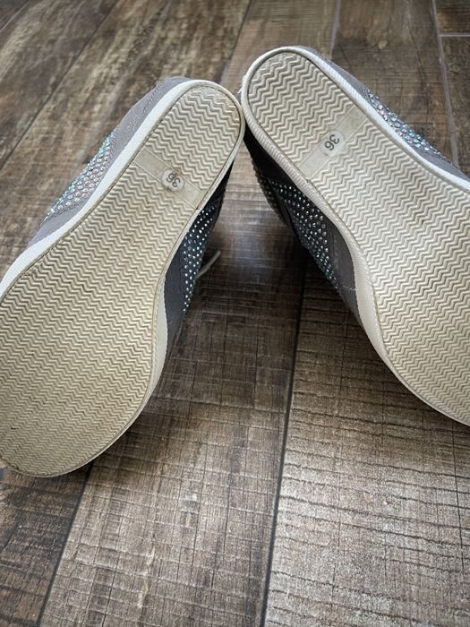 Botine cu cristale swarovsky/carvela