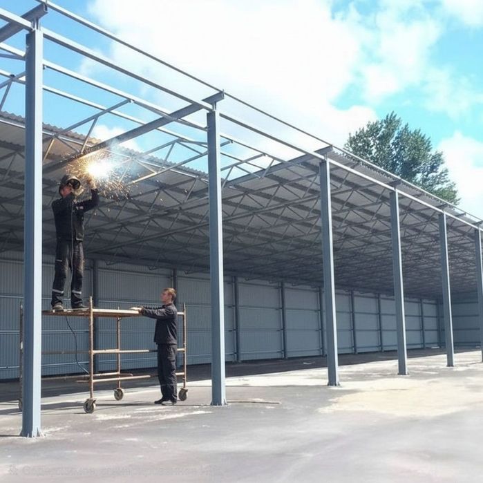 НАВЕС,КРЫША Делаем.Сварка,Том ёпиш хизмати