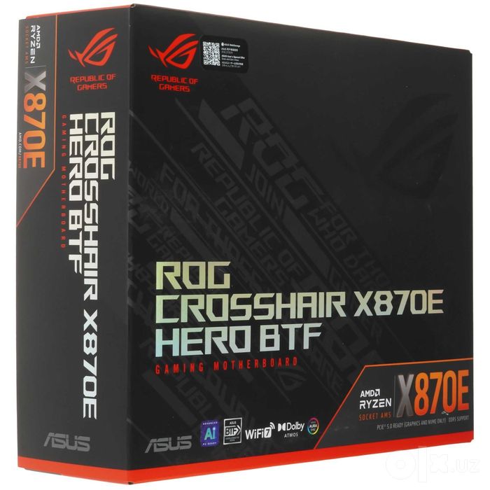 - Материнская плата Mb Asus Amd AM5 ROG CROSSHAIR X870E HERO BTF DDR5