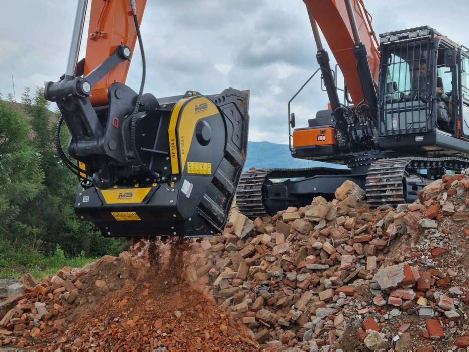 Cupa concasare si sortare pentru excavatoare