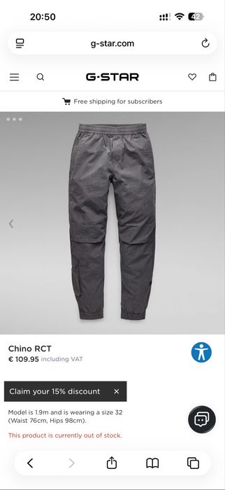 G-Star RAW Chino RCT pants