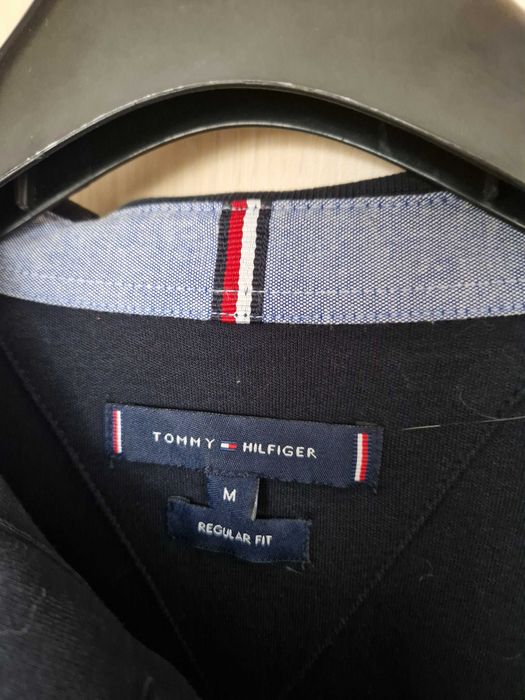Tommy Hilfiger masura  M -  Tricou polo maneca lunga, bleumarin
