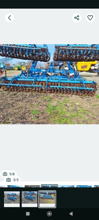 Lemken compaktor 6m cu tăvălug de fonta închidere hidraulica piese noi