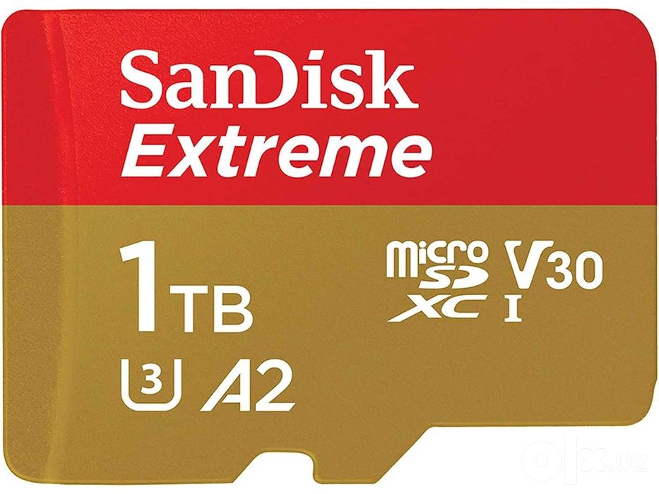 SanDisk Extreme 1 ТБ - microSD для 4K, SD-адаптер - Гарантия