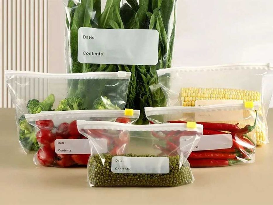 Затварящи се пликове за храна – капацитет 1200 мл, 15 броя в комплект