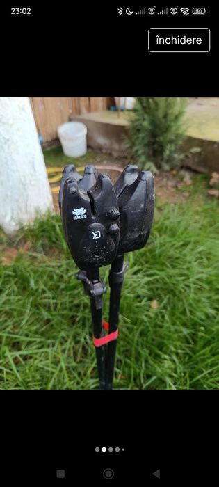 Suporti pescuit cu 3 avertizori – funcționali Delphin