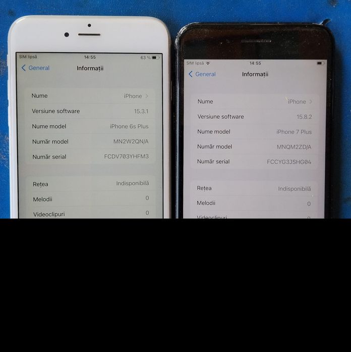 Vând iphone uri 6s plus și 7 plus!