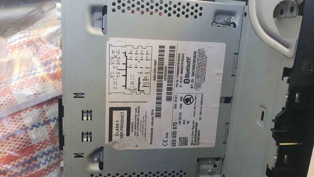 Radio CD Bluetooth Skoda Octavia 3