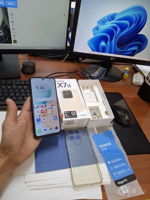 Honor x7d 16/256gb iwlawi zur aybi yuq tozza telefon uyaltirmaydi