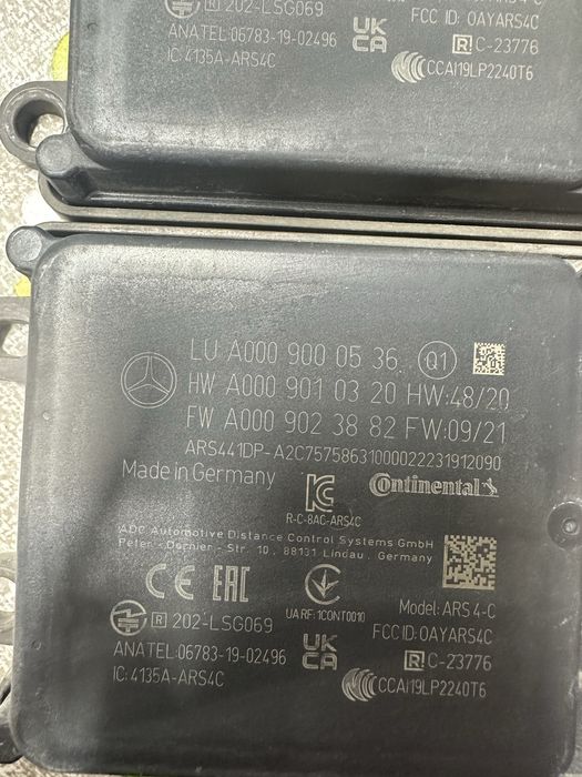 Radar distronic mercedes.cod:a0009006444.a0009000536.