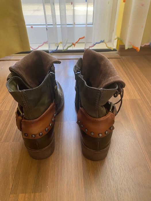 Боти естествена кожа Orange Label