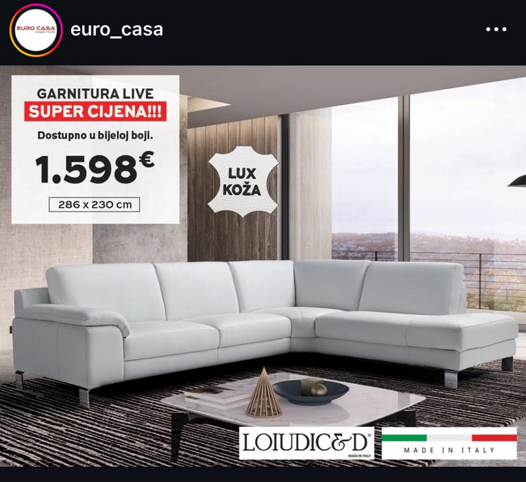 Италиански Кожен диван Loiudic&D