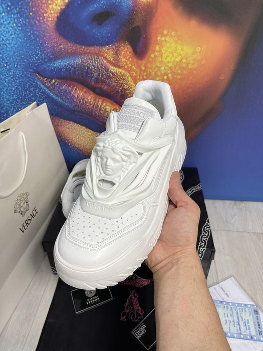 Adidasi Versace Odissea piele naturala 100% Full Box colectie noua