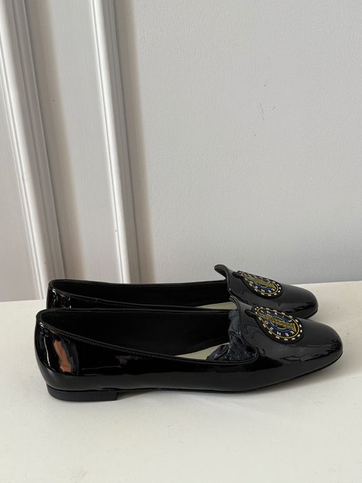 Лоферы Kenzo из лаковой кожи