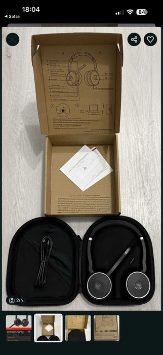 Casti Jabra Evolve 75 SE Stere MS, Link 380, Negru