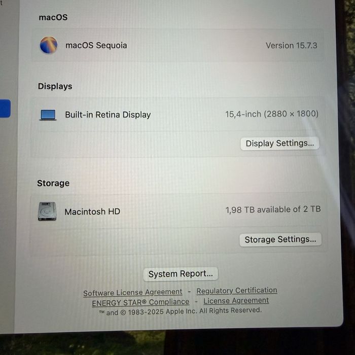 MacBook Pro 15 (2018) | VEGA 20 (4GB) | 32GB RAM | 2TB SSD | i9