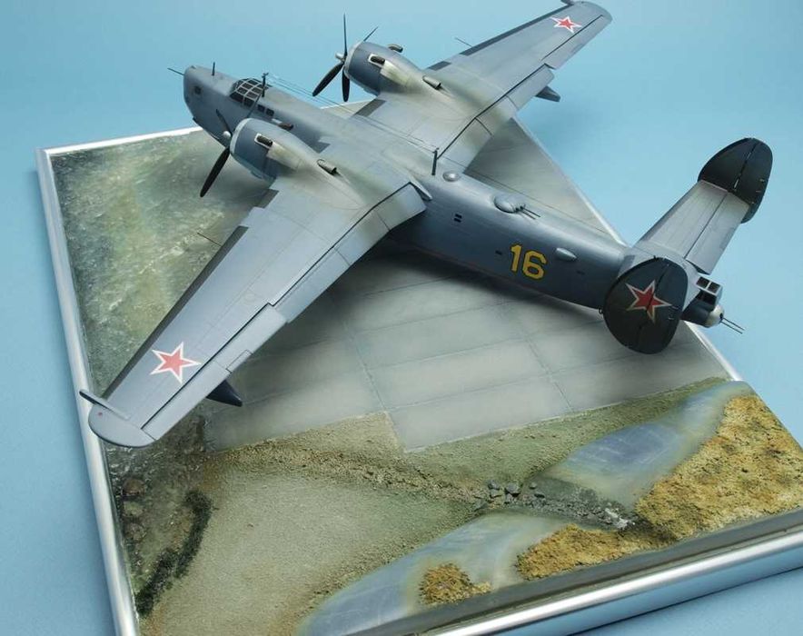 сборная модель самолёта Бе-6 пр, ГДР СССР! макет в клуб