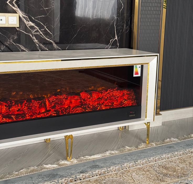 Электрокамин под ТВ