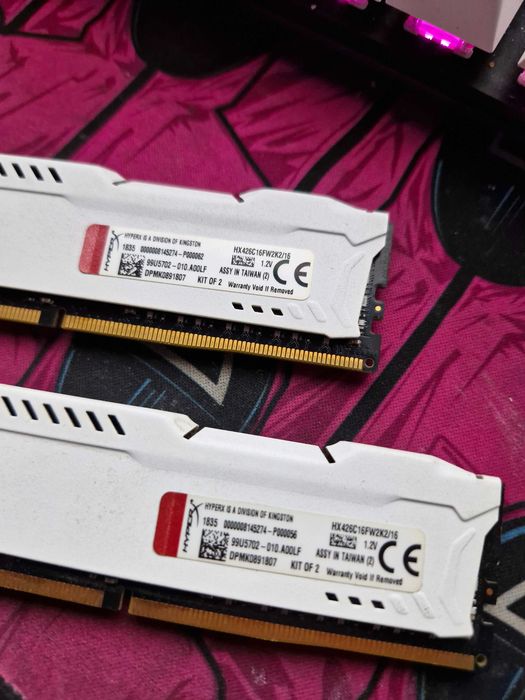 Kingston fury hyperx  ddr4 16gb