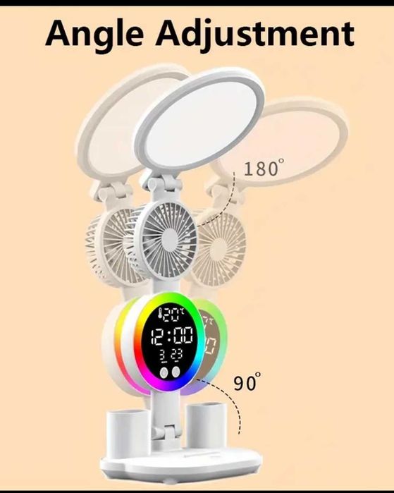 Светодиодная, умная настольная лампа с подставкой для ручек 6 в 1-ом!