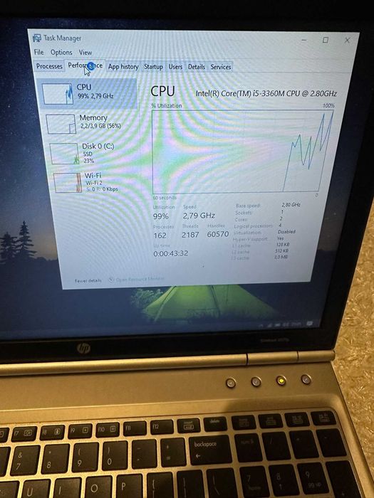 Laptop HP i5 Gen 3 SSD 120 GB 4 GB Ram Ecran 15,6 Inch
