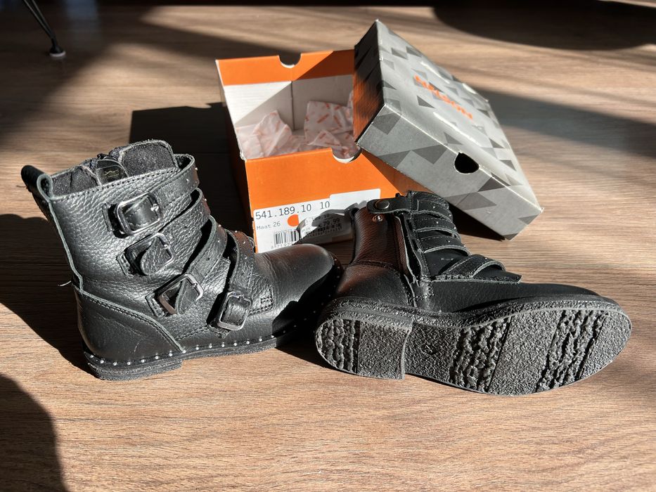 Детски ботуши естествена кожа за момиче, 26 номер