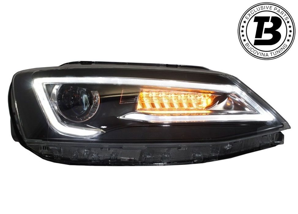 Faruri LED compatibile cu VW Jetta Mk6 VI Bi Xenon Design